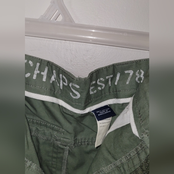 Mens Chaps shorts size 36 army green golfer short - Picture 4 of 7